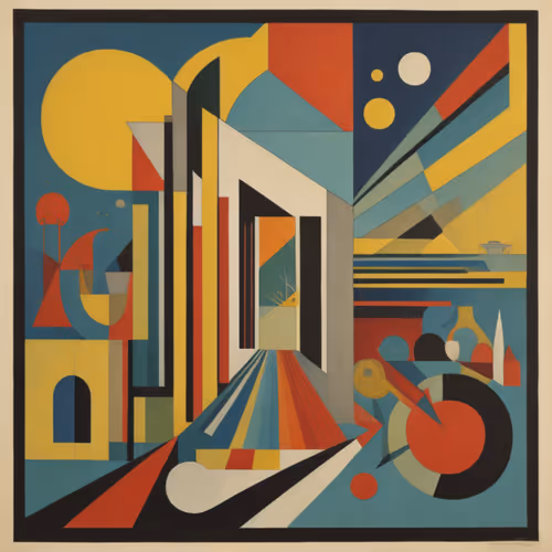 AI Generated Series 33 - Bauhaus Wind