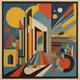 AI Generated Series 33 - Bauhaus Wind