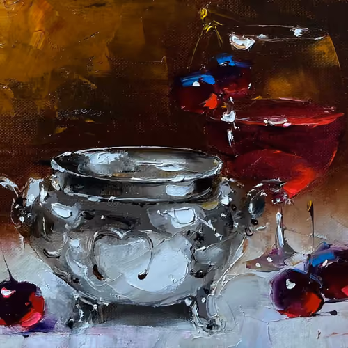Vase and cherry best choice 11