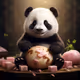 Panda and ham