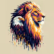 pixel lion