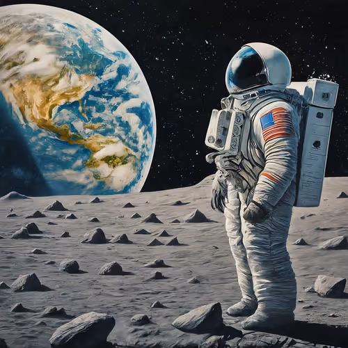 The earth was blue, but there was no god.