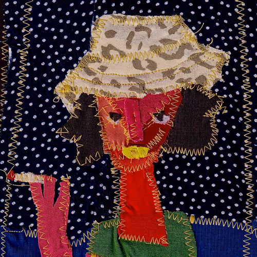fabric and thread paintings