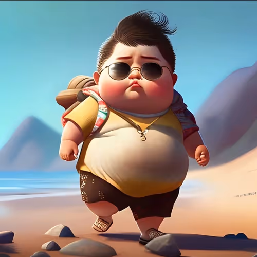 The Adventurer by the Beach