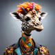 Stylish giraffe