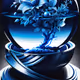 blue beautiful ball
