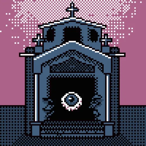 At night in the mausoleum