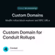 Custom Domain for Conduit Rollups
