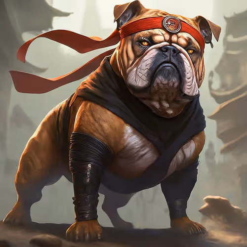 A Legend Bull Dog Ninja
