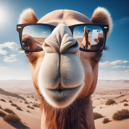 camel selfie