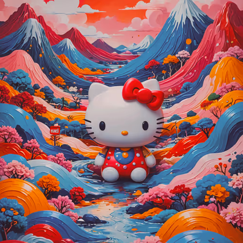 hello kitty abstract