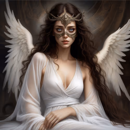 angel mask girl