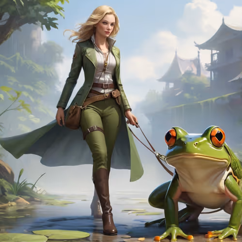 Woman & Frog