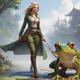 Woman & Frog
