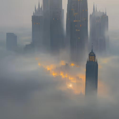 City in Fog