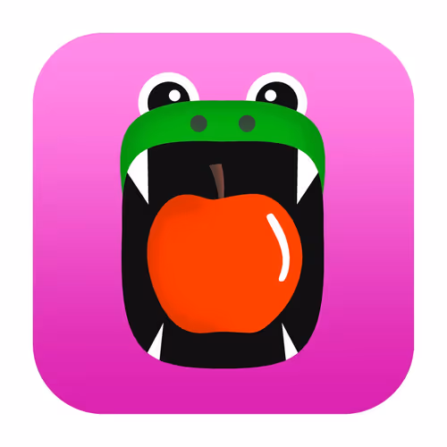 Snake eats apples