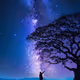 Mesmerizing night sky panorama