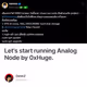 Let's start running Analog Node by 0xHuge.
