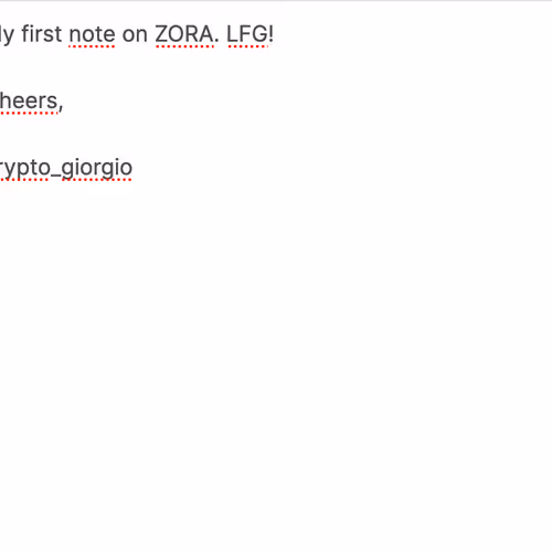 First note