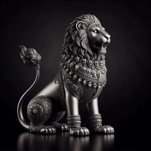 Silver Animal Statues