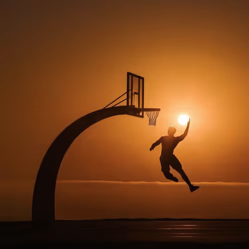 Basketball by the sun