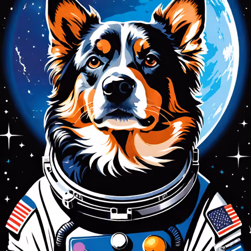 space against the backdrop of the planet