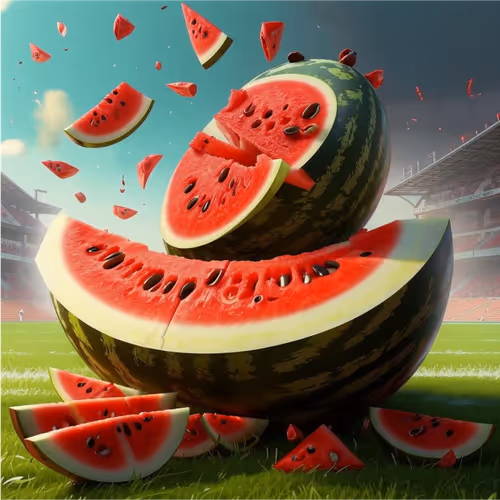 Juicy watermelon