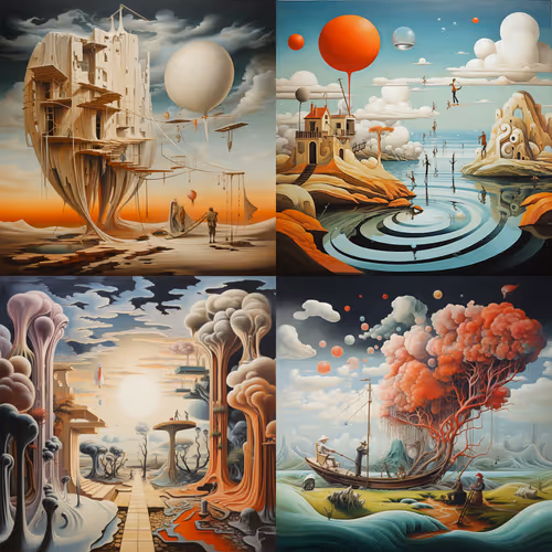 Surreal worlds