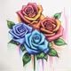 colored roses