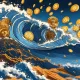 Bitcoin scatter through the sea