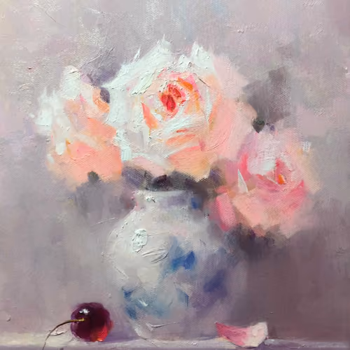 Vase and cherry best choice 17