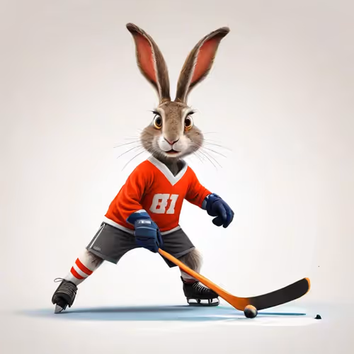 playing hockey