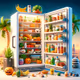 Inside the Refrigerator - fruit version 