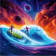 Galactic Surfers Riding Cosmic Solar Waves