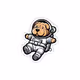 Shar Pei Dog Astronaut