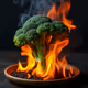Broccoli is on fire