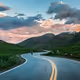 Sunset Drive in Alaska