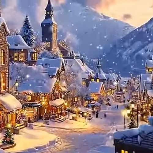 village at christmas