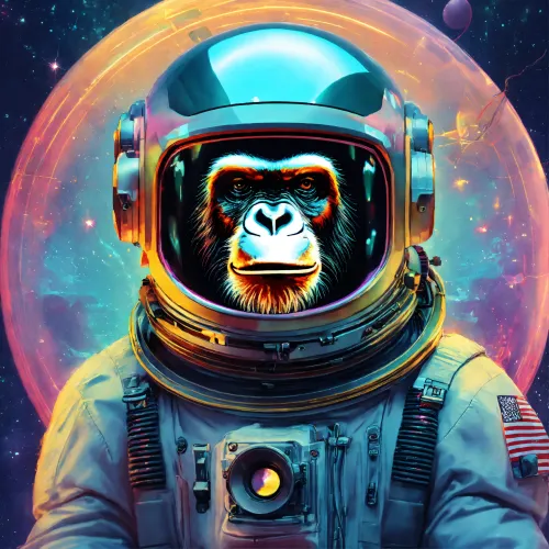 monkey in space