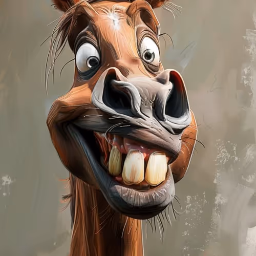funny horse