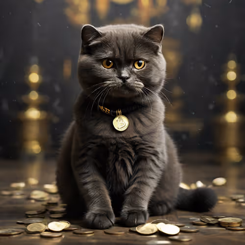 Wealthy Whiskers: Black Cat