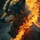 Fire wolf