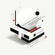 Geometric Paradox: The Monochrome Red Series