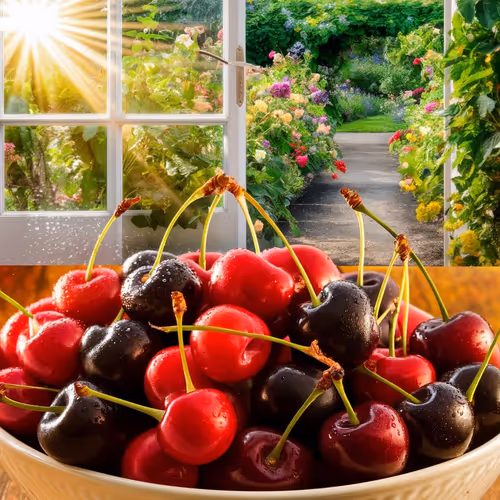 Cherry on the morning