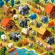 Polygon Animal Town