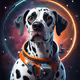 Dalmatian in space