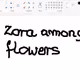 Zora among flowers