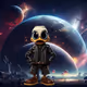 Duck in space