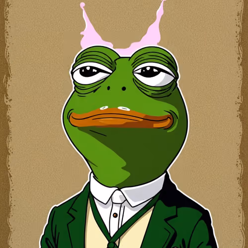 Pepe is the king of all frogs.