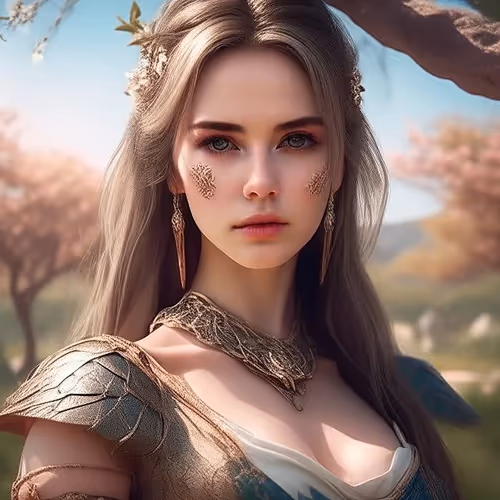 Queen Under the Cherry Blossoms